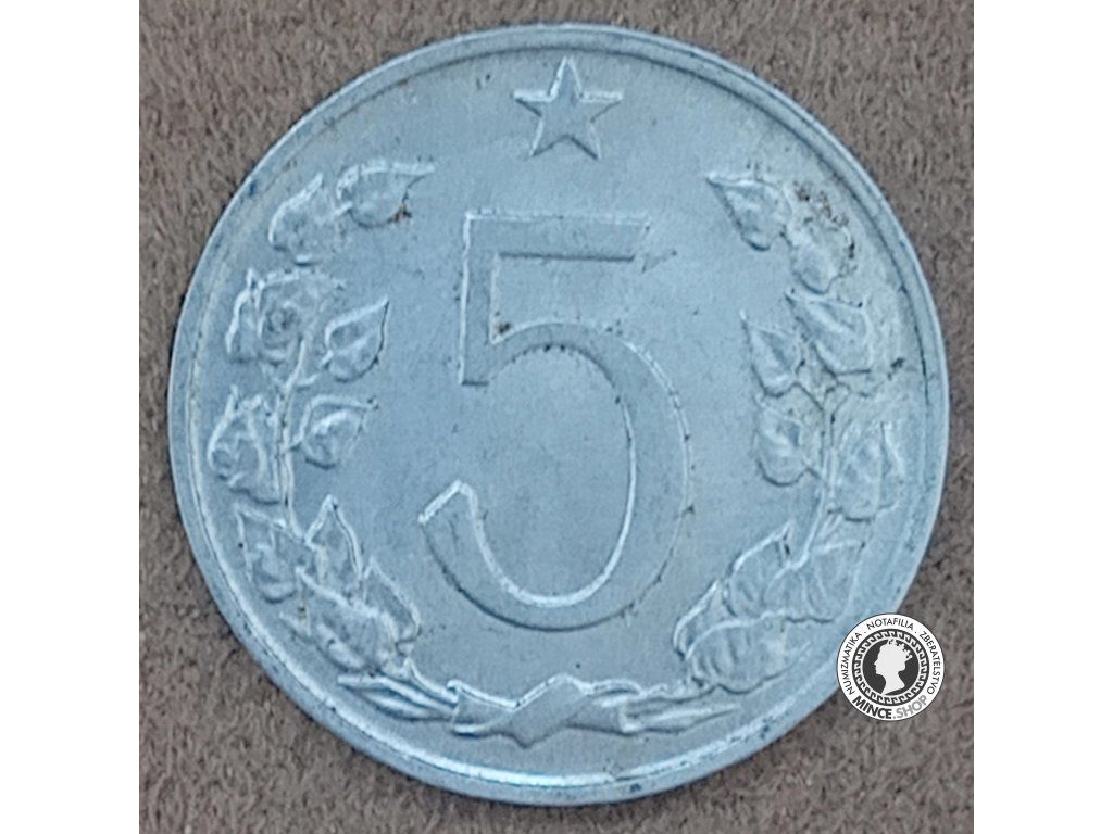 5 halier - Česko-Slovensko - 1976