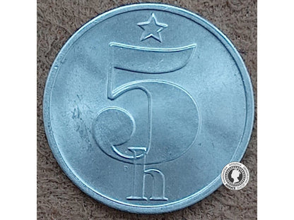 5 halier - Česko-Slovensko - 1981