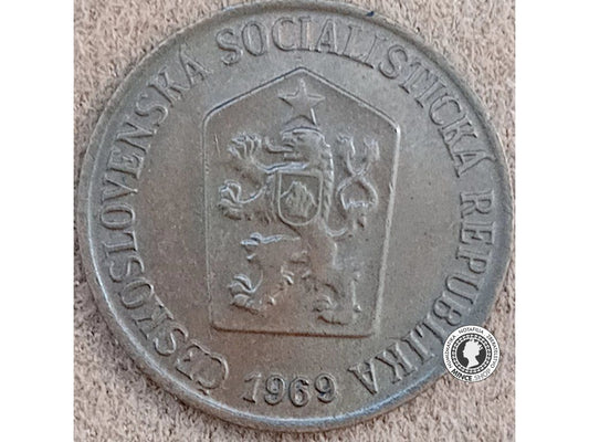 50 halier ČSSR 1969 bez bodiek pri letopočte - Československo