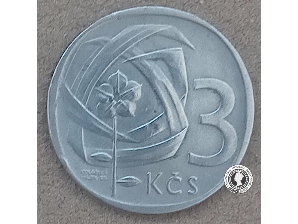 3 koruna - Česko-Slovensko - 1966