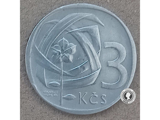 3 koruna - Česko-Slovensko - 1966