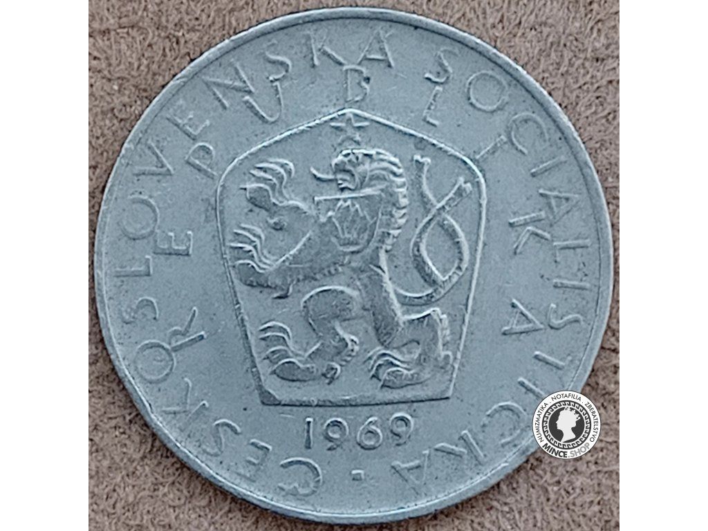 5 koruna - Česko-Slovensko - 1969