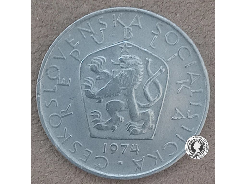 5 koruna - Česko-Slovensko - 1974 a