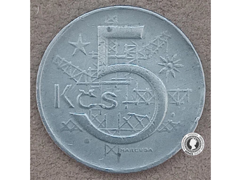 5 koruna - Česko-Slovensko - 1975