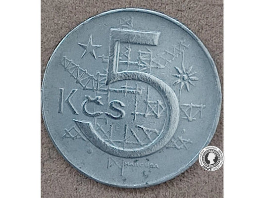 5 koruna - Česko-Slovensko - 1985