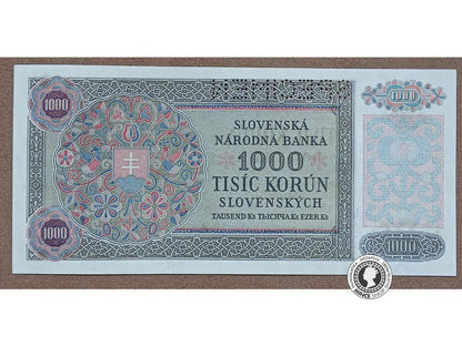 1000 Korún - 1940 - Slovenský Štát
