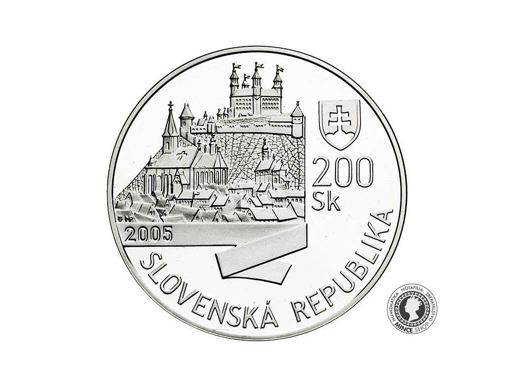 Minca Proof - SK 200 / 2005 - Korunovacia Leopolda I.  - 350. výročie korunovácie v Bratislave
