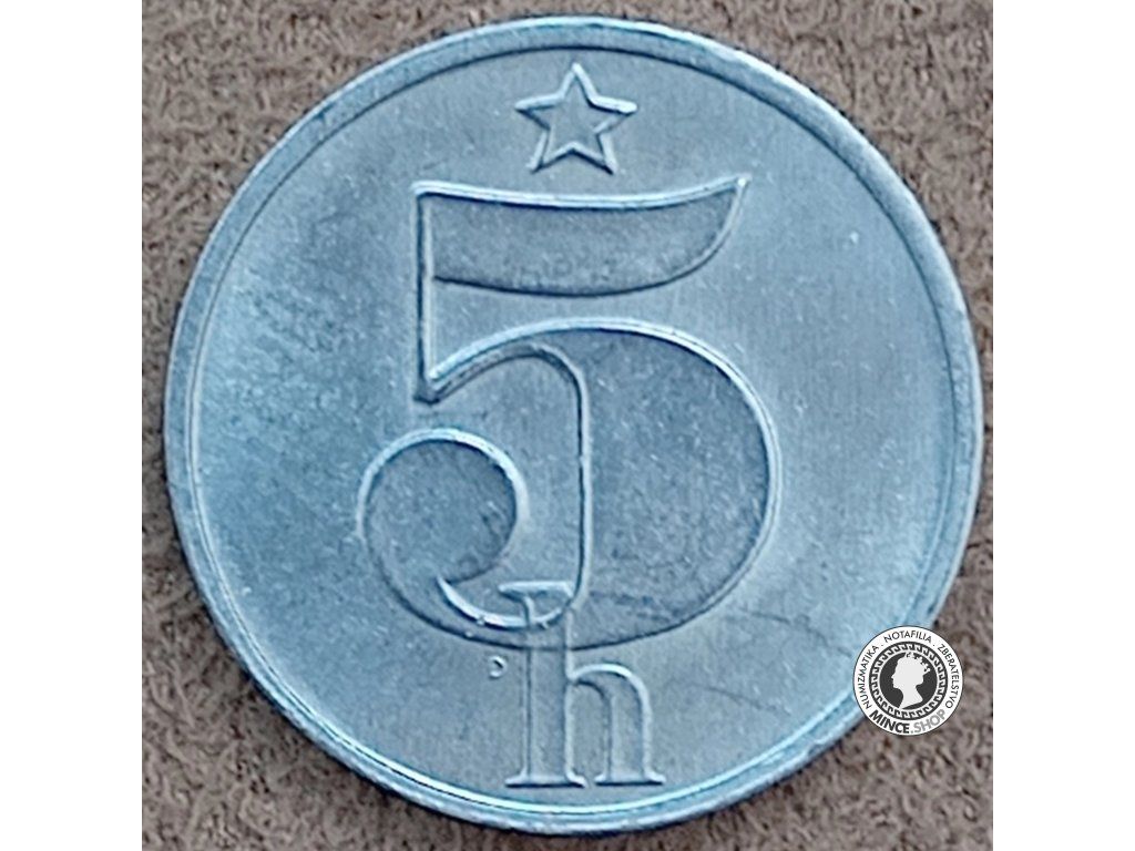 5 halier - Česko-Slovensko - 1988