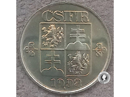 20 halier - Česko-Slovensko - 1992 - UNC