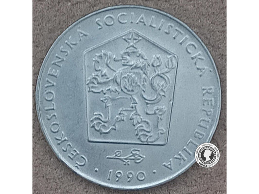 2 koruna - Česko-Slovensko - 1990