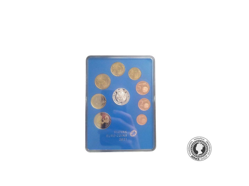 Sady € mincí - 100.výročie ČSR mincí - 2021 / Proof - plexy balenie