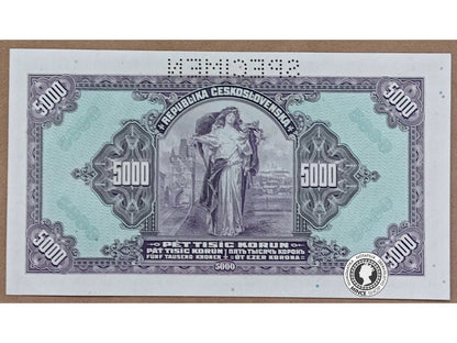 5000 Korún - 1920 - 1.ČSR