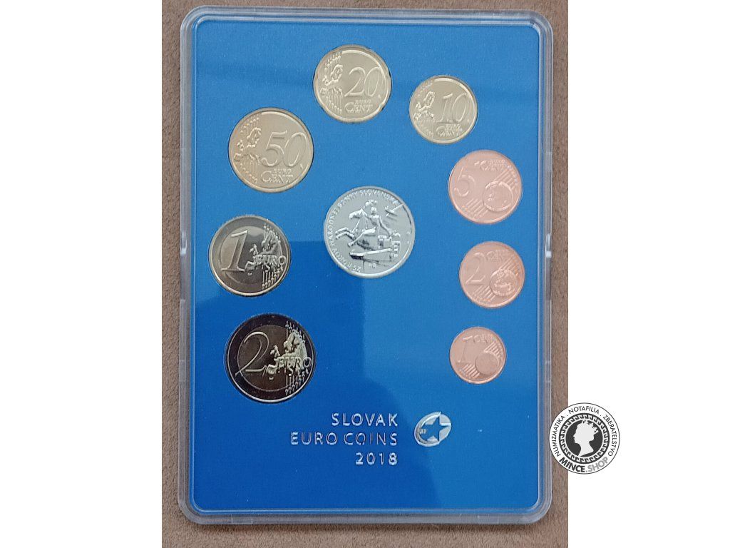 Slovenské euromince 2018 - 25.výročie vzniku Národnej Banky Slovenska