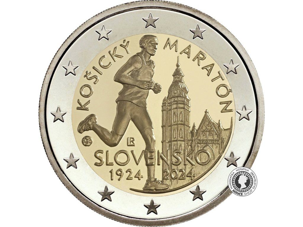 2 euro 2024 Slovensko UNC, Medzinárodný maratónsky beh v Košiciach (v bubline)