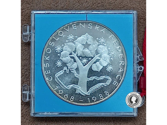 500 Kčs/1988 - Československá Federace - 20. výročie PROOF