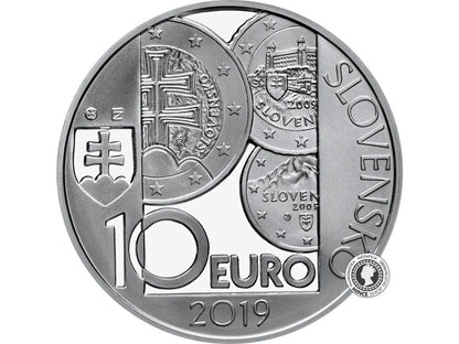 Strieborná minca BK 10€ / 2019 - Zavedenie Eura