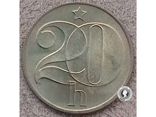 20 halier - Česko-Slovensko - 1988 - UNC