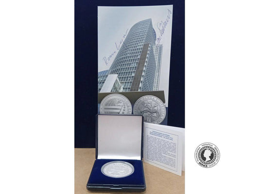 Strieborná minca Ag Proof 10€ / 2013 - NBS - Národná banka Slovenska - 20. výročie vzniku - vlastnoručný podpis autorov