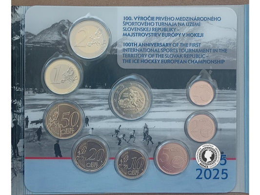 Sada mincí SR 2025 - 100.výročie prvého medzinárodného športového podujatia na území Slovenska - ME v hokeji BK
