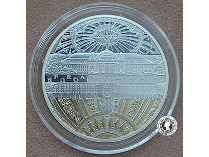 10€ strieborná minca 2015 UNESCO - Rives de Seine - Invalides - Grand Palais