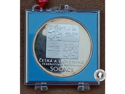 Strieborná minca 500 KČS / 1993 - Čěskoslovenský tenis - kvalita PROOF