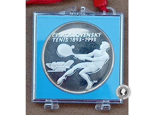 Strieborná minca 500 KČS / 1993 - Čěskoslovenský tenis - kvalita PROOF