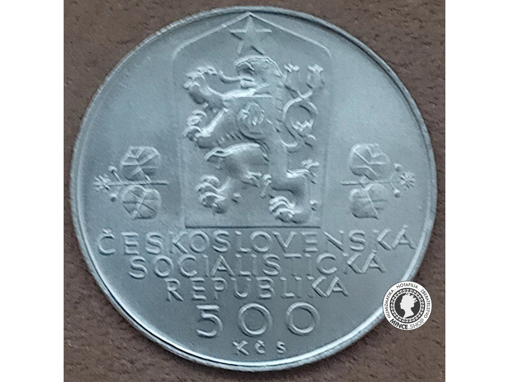 Strieborná pamätná minca 1988 Federacia 500 Kčs - BK - 0/0