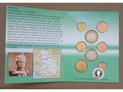 2005 Srbsko €URO VZORY sada