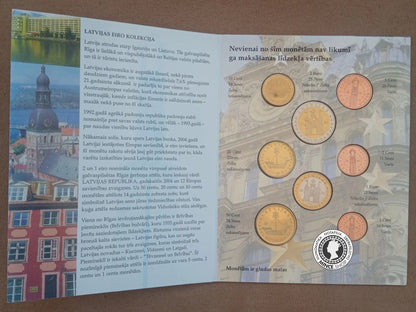 2004 Lotyšsko €URO VZORY sada