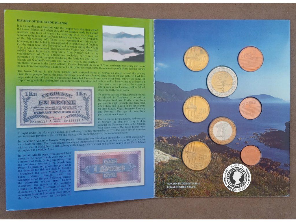 2004 Faerské Ostrovy €URO VZORY sada
