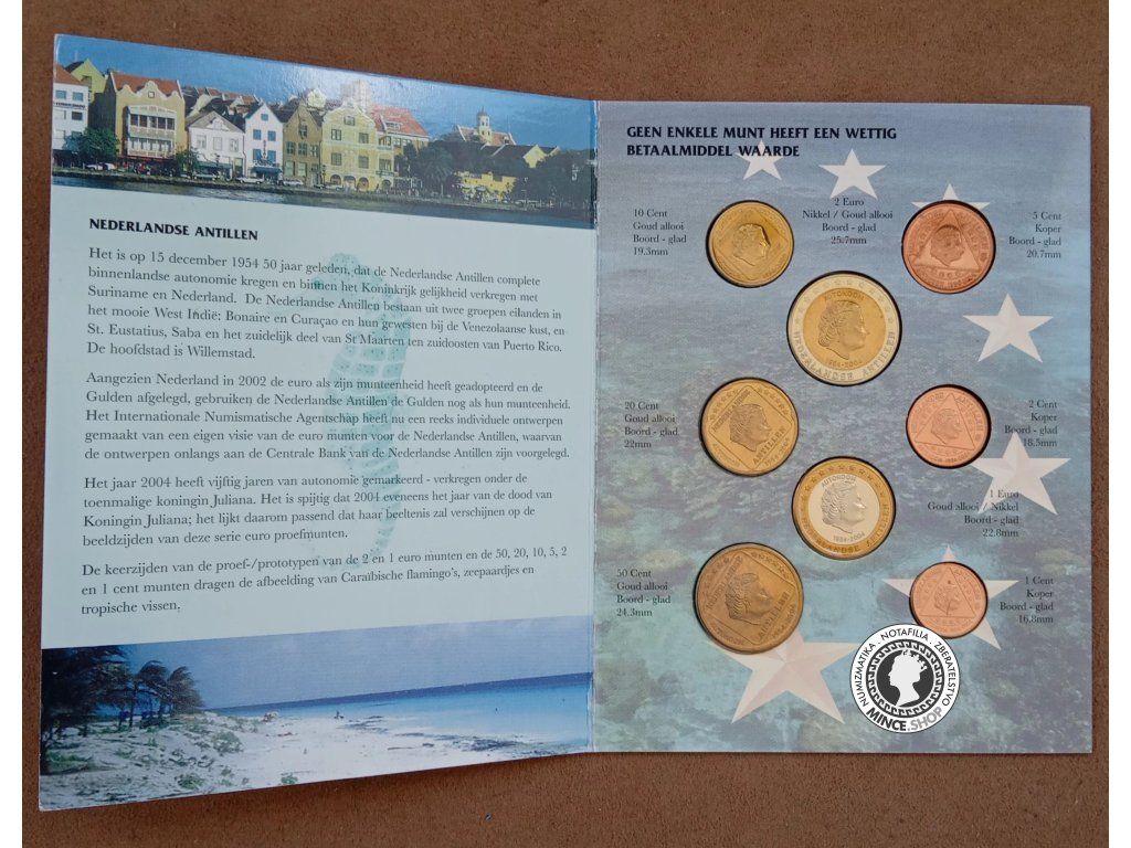 2004 Holandské Antily €URO VZORY sada