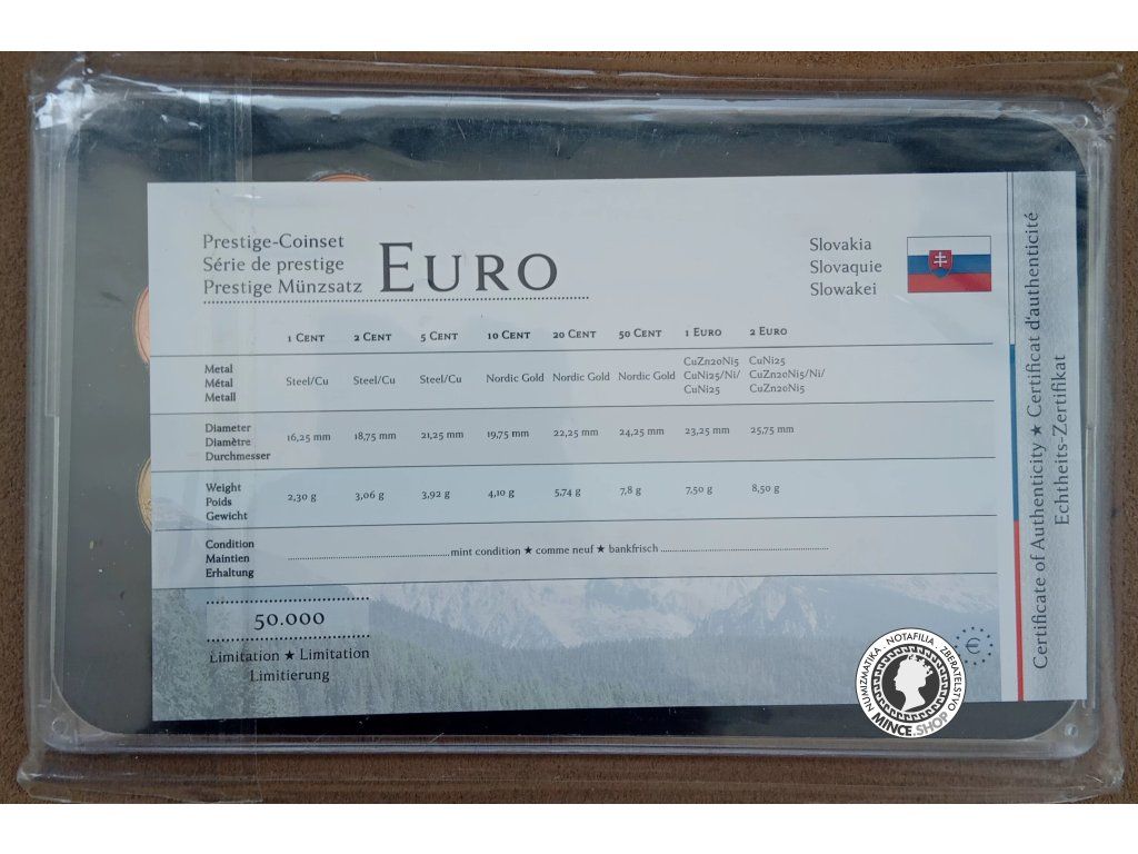 Slovensko Prestige-Coinset € sada
