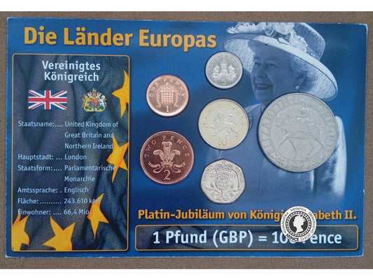 Veľká Británia Platinové Jubileum Elisabeth II. sada