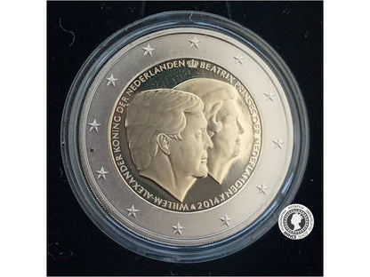 2€ minca - Holandsko 2014 - Konigsdubbelportret - PROOF