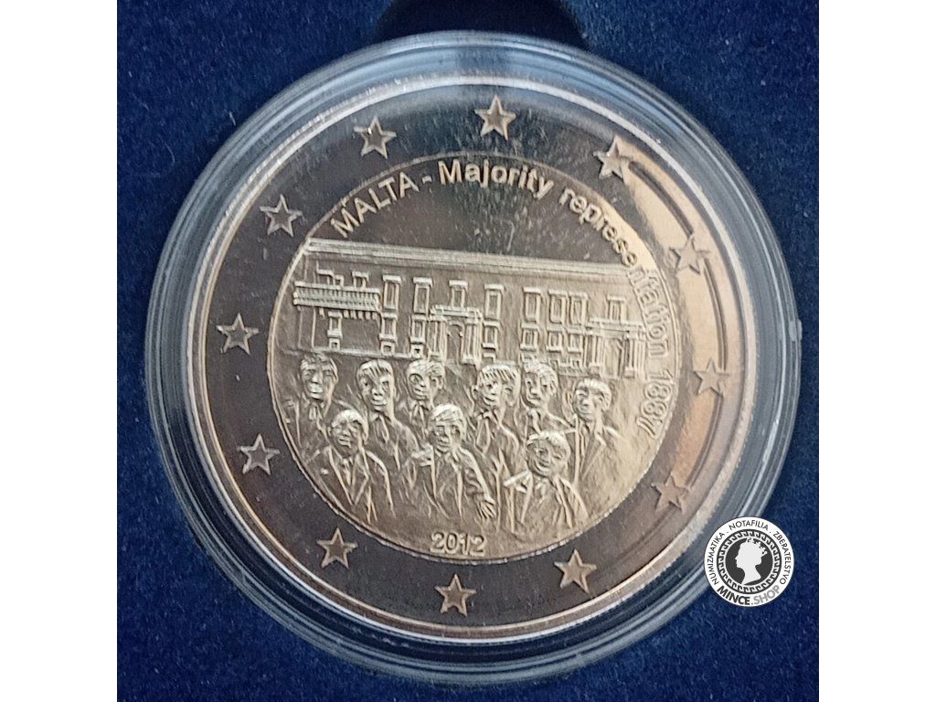 2€ minca - Malta 2012 - Majority Representation 1887 - PROOF