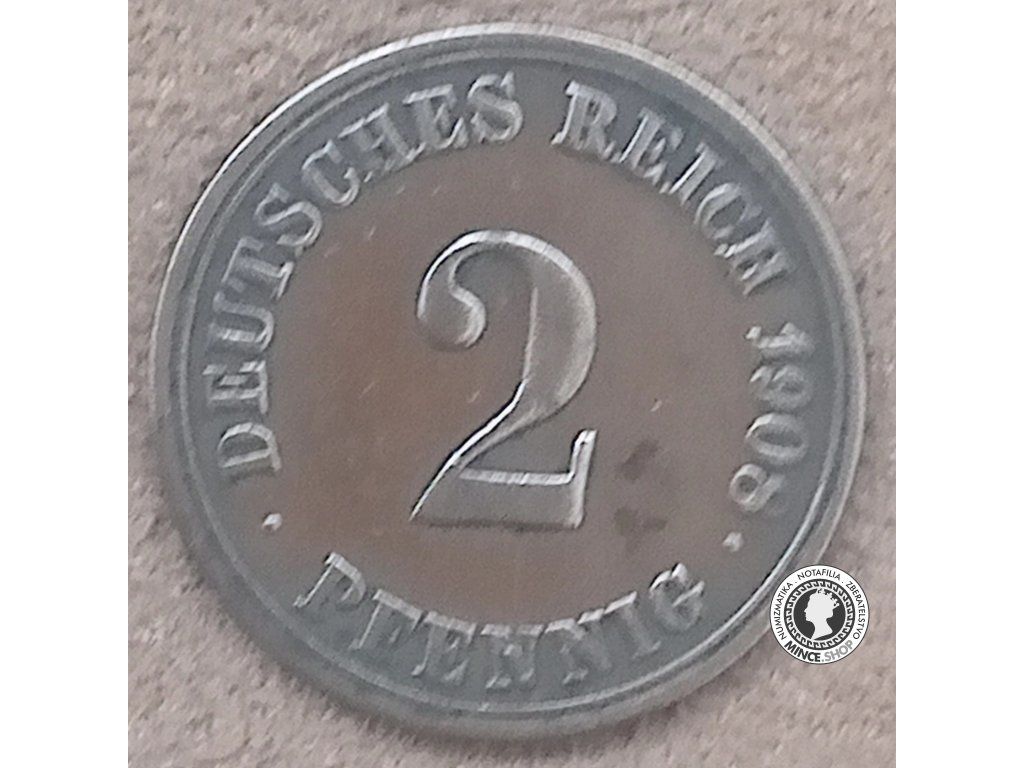 2 reichspfennig - Nemecko - Nemecká Ríša - 1908 A
