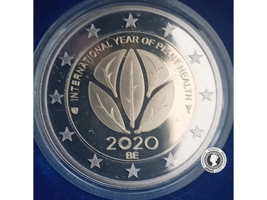 2 euro 2020 Belgicko PROOF - International Year of Plant Health