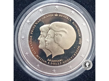 2 euro 2013 Holandsko PROOF - Dubbelportret