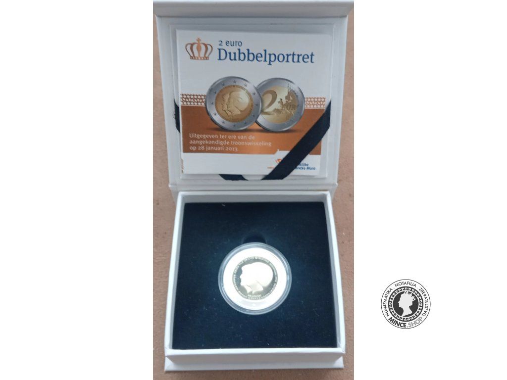 2 euro 2013 Holandsko PROOF - Dubbelportret