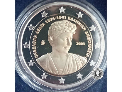 2 euro 2024 Grécko PROOF - 150.years from the birth of Penelopa Delta