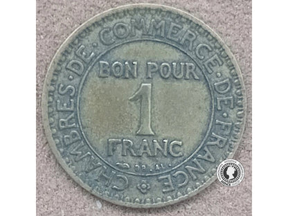 1 frank - Francúzsko - 1925