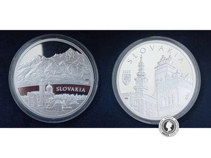 Strieborná medaila - Nezrealizované motívy zberateľských mincí - 20€ Pamiatková rezervácia Kežmarok