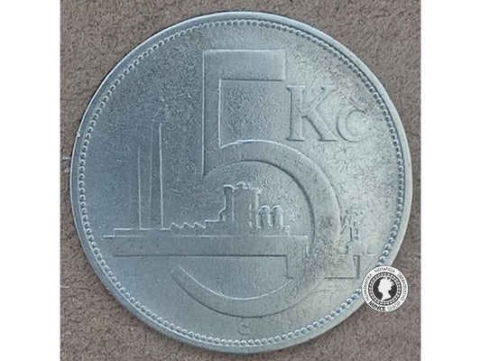 5.koruna - 1.ČSR - 1929