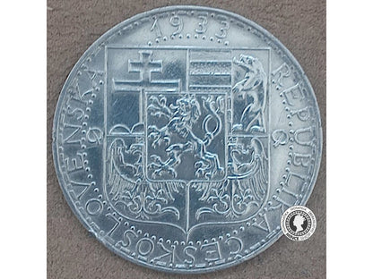 20.koruna - 1.ČSR - 1933