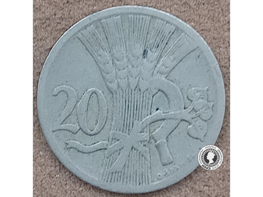 20 halier - 1.ČSR - 1925