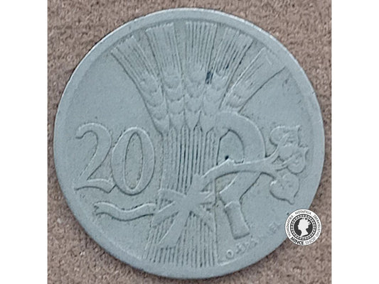 20 halier - 1.ČSR - 1925