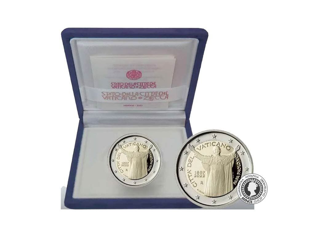 2 euro proof Vatikán 2022 - Pápež Pavol VI.