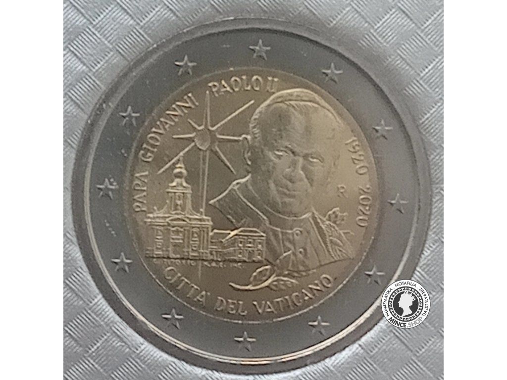 2€ Vatikán 2020 - CENTERARIO DELLA NASCITTA DI SAN GIOVANNI PAOLO II.
