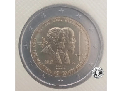 2€ Vatikán 2017 - 1950 ANNIVERSARIO DEI MARTIRIO DEI SANTI PIETRO E PAOLO