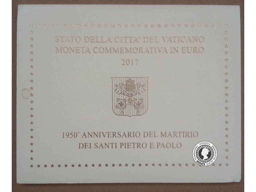 2€ Vatikán 2017 - 1950 ANNIVERSARIO DEI MARTIRIO DEI SANTI PIETRO E PAOLO